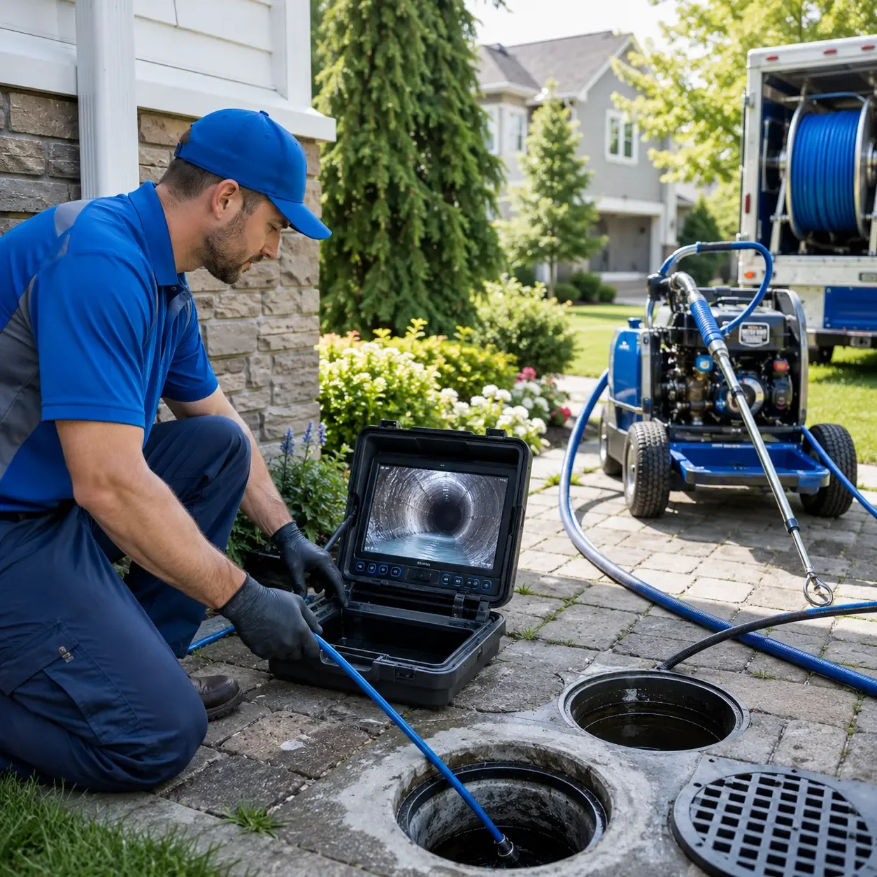 Outdoor drain cleaning professionals serving Farmingdale, NJ